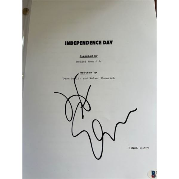 Script Independent Day Independence Day Script-Autographed by Jeff Goldblum