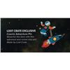 Image 2 : Cosmic Adventure RETRO Astronaut & Rocket Ship Pin - Loot Crate DX exclusive