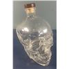 Image 1 : CRYSTAL HEAD VODKA Glass Skull Empty Bottle 1.750L Original Cork Dan Aykroyd