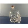 Image 4 : CRYSTAL HEAD VODKA Glass Skull Empty Bottle 1.750L Original Cork Dan Aykroyd