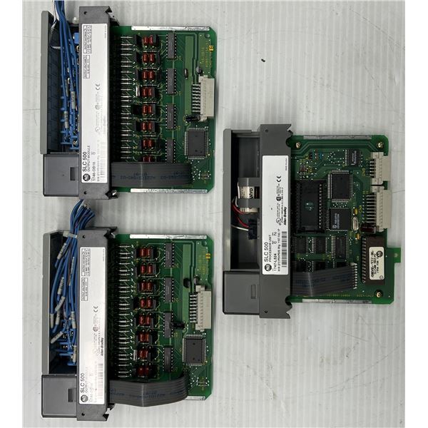 Lot of (3) Allen Bradley #1746-OB16 Output Modules / #1747-L524 Processor Unit