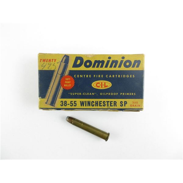 COLLECTIBLE DOMINION .38-55 AMMO