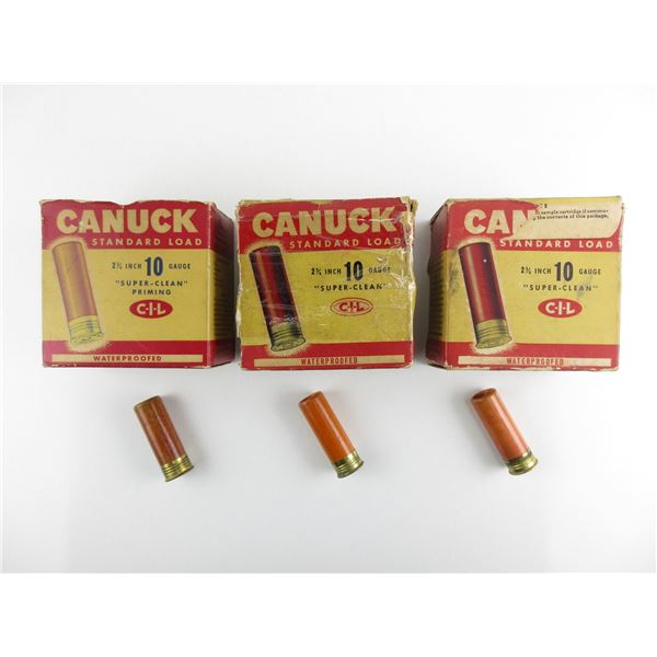 COLLECTIBLE CANUCK 10 GAUGE SHOT SHELLS LOT