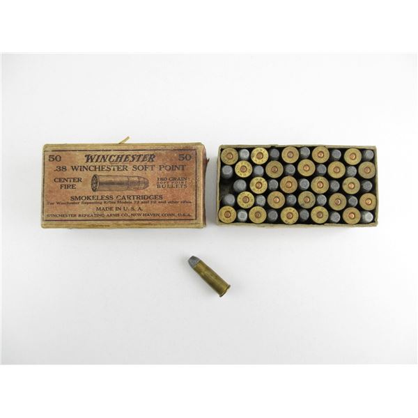 COLLECTIBLE WINCHESTER .38 WCF AMMO