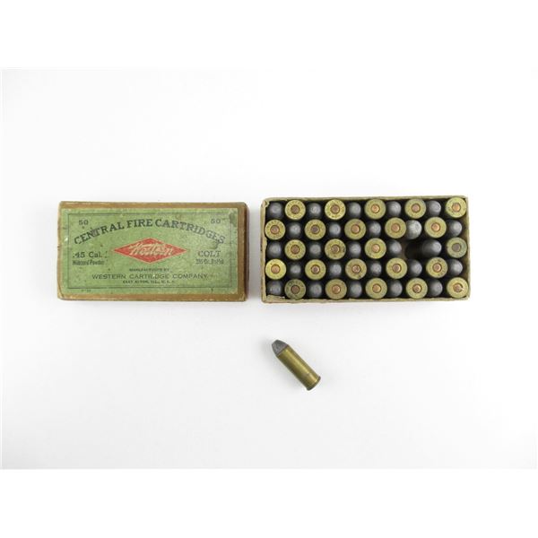 COLLECTIBLE WESTERN .45 COLT AMMO