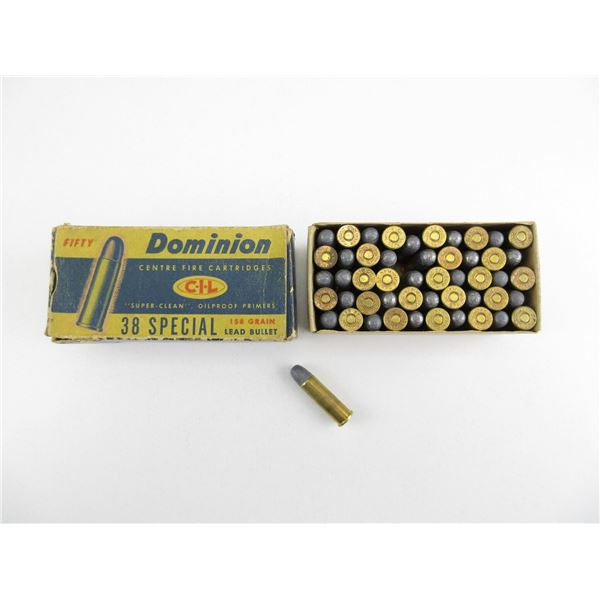 COLLECTIBLE DOMINION .38 SPECIAL AMMO