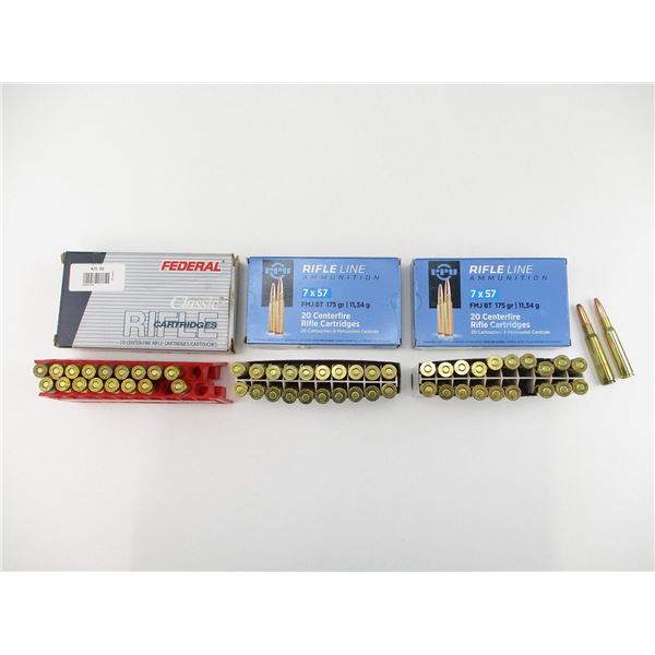 ASSORTED 7MM MAUSER AMMO LOT