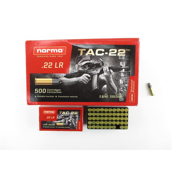 NORMA .22 LR AMMO LOT