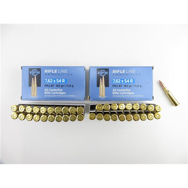 PPU RIFLE LINE 7.62X54R AMMO LOT
