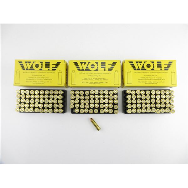 WOLF FACTORY RELOADS .357 MAG AMMO LOT