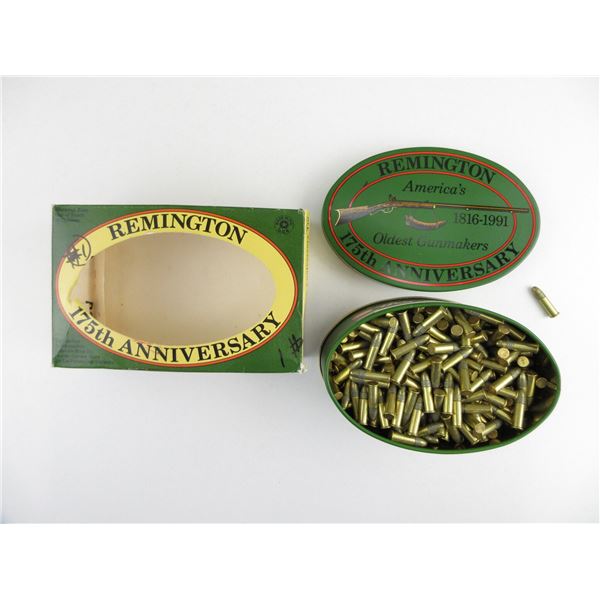 REMINGTON UMC .22 LR AMMO AND TIN LOT