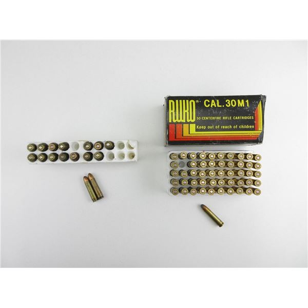 ASSORTED .30 CARBINE AMMO LOT