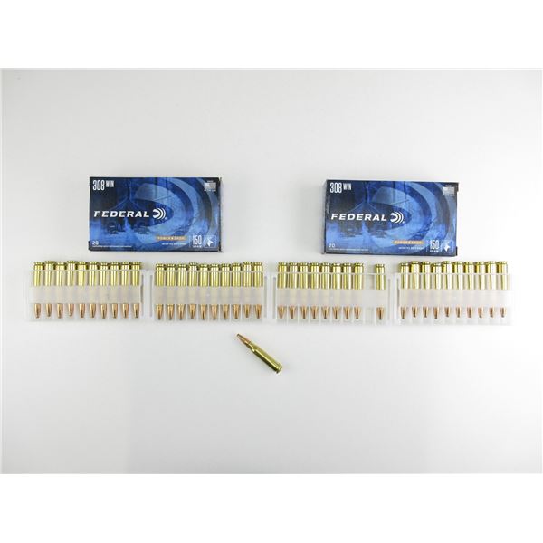 FEDERAL POWER SHOK 308 WIN AMMO LOT