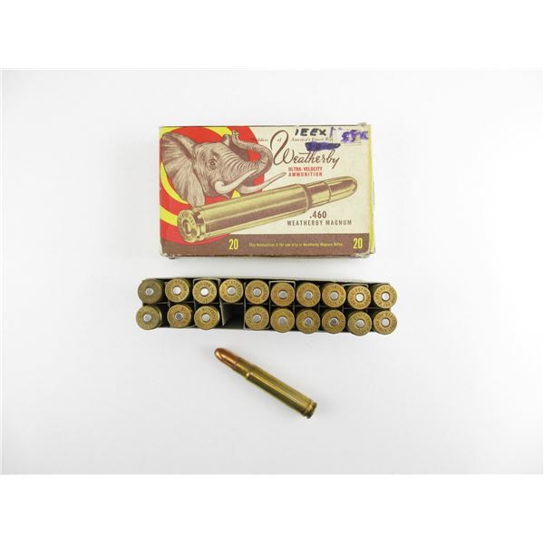 WEATHERBY MAGNUM .460 AMMO LOT