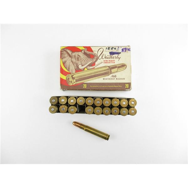 WEATHERBY MAGNUM .460 AMMO LOT