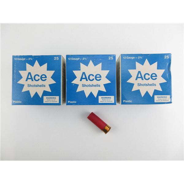 ACE 12 GAUGE SHOT SHELLS AMMO LOT