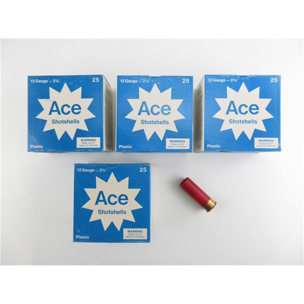 ACE 12 GAUGE SHOT SHELLS AMMO LOT