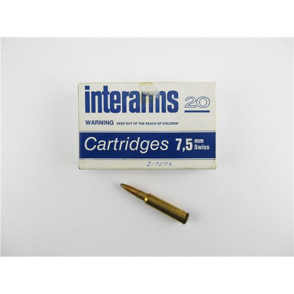INTERARMS 7.5 MM SWISS AMMO