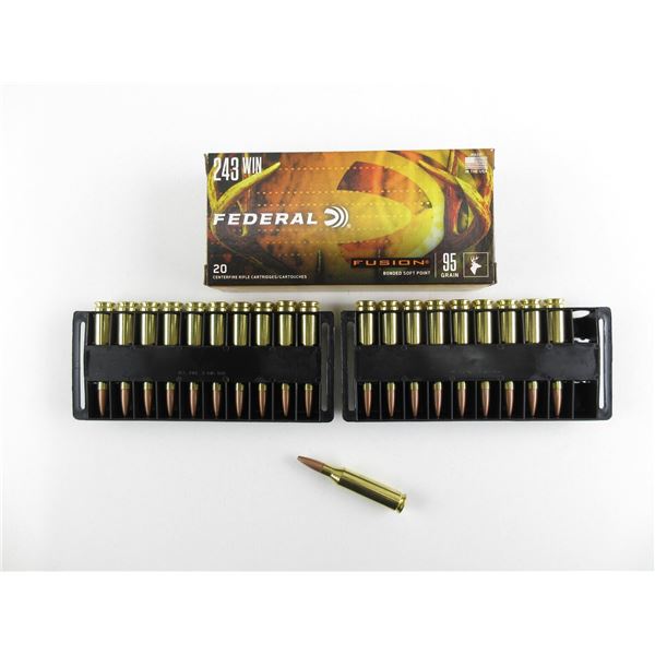 FEDERAL FUSION .243 WIN AMMO