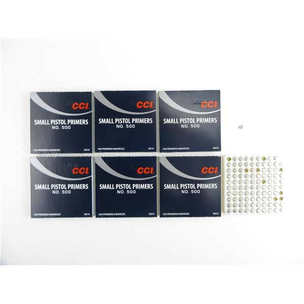 CCI SMALL PISTOL NO.500 PRIMERS LOT