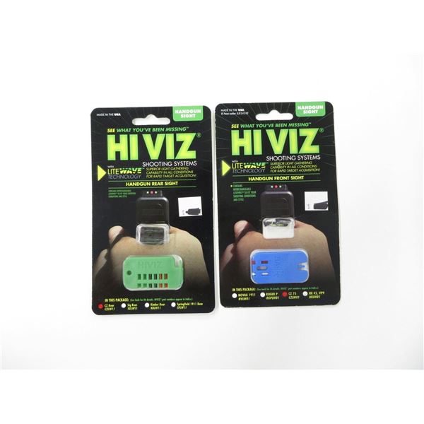 HIVIZ HANDGUN SIGHTS LOT