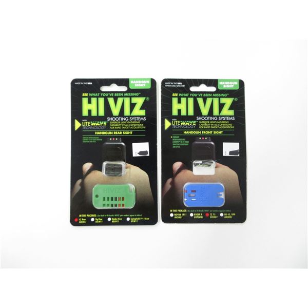 HIVIZ HANDGUN SIGHTS LOT