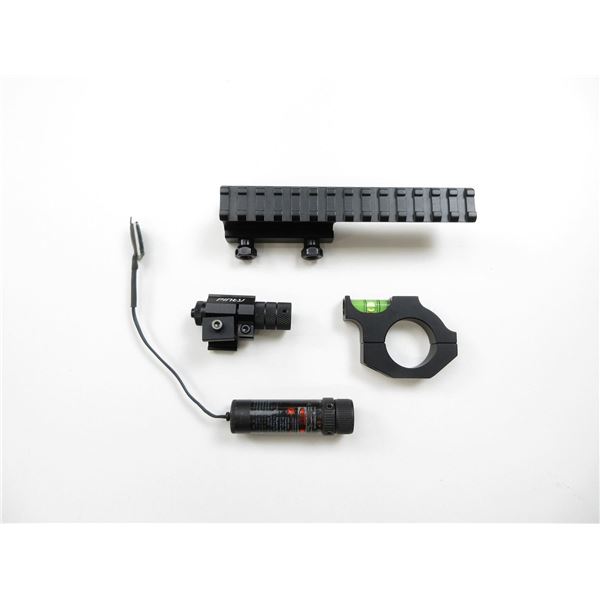 VORTEX BUBBLE LEVEL, SCOPE RISER MOUNT AND LASERS LOT