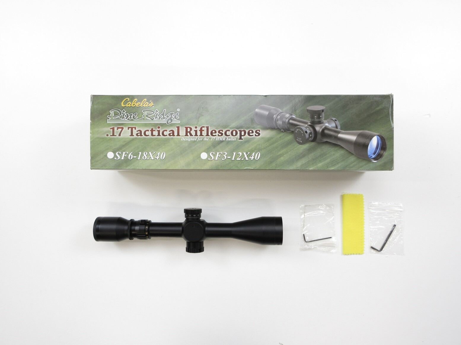 Ridge Scope PINE RIDGE .17 TACTICAL 3-12X 40MM RIFLE SCOPE - Switzer's Auction ...