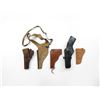 Image 2 : ASSORTED LEATHER REVOLVER STYLE HOLSTERS LOT