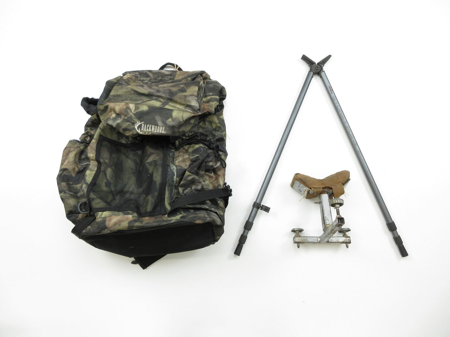 BACKWOODS 47 LITER BACKPACK, TABLE TOP RIFLE REST AND STONEY POINT ...