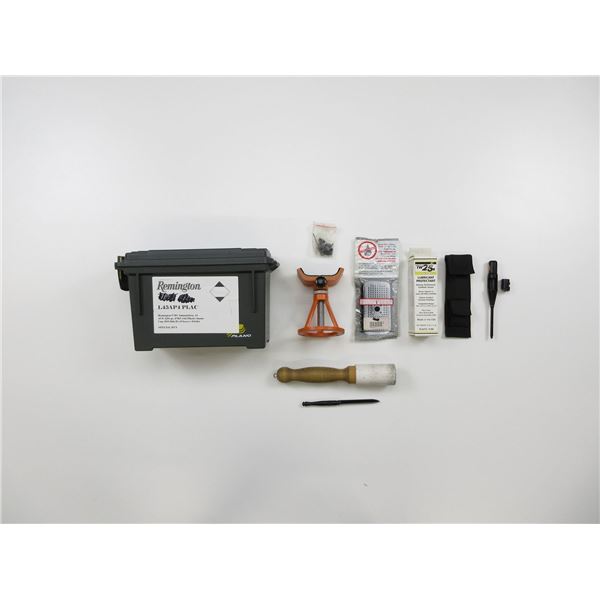PLANO AMMO CAN, RIFLE REST, LASER BORE SIGHT, ETC. LOT