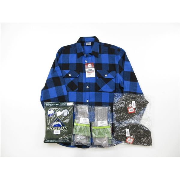 ROTHCO EXTRA HEAVY WEIGHT FLANNEL SHIRT, SIZE X-LARGE, SPORTSMAN THERMAL SHIRT, SIZE X-LARGE, ROTHCO