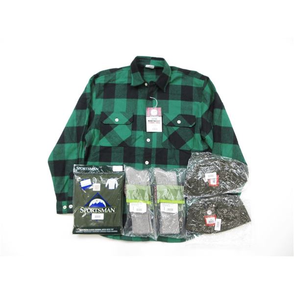 ROTHCO EXTRA HEAVY WEIGHT FLANNEL SHIRT, SIZE X-LARGE, SPORTSMAN THERMAL SHIRT, SIZE X-LARGE, ROTHCO