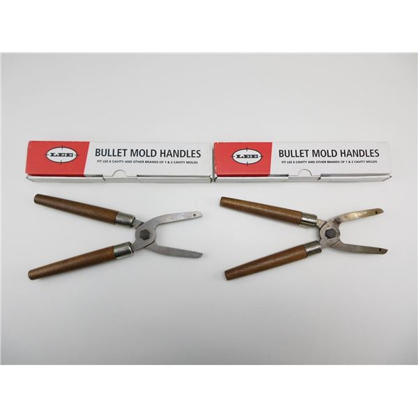 LEE BULLET MOLD WOODEN HANDLE LOT