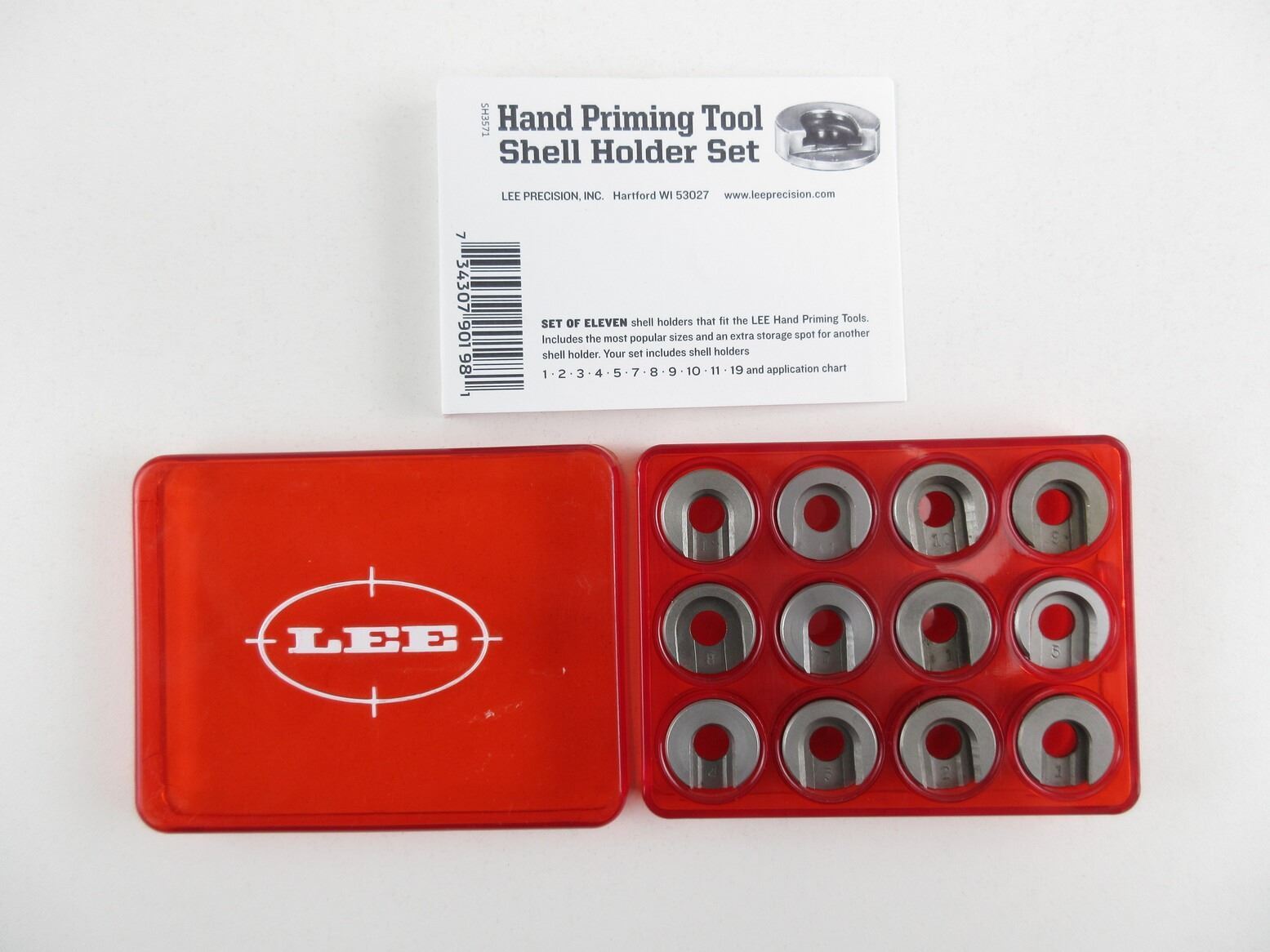 LEE HAND PRIMING TOOL SHELL HOLDER SET