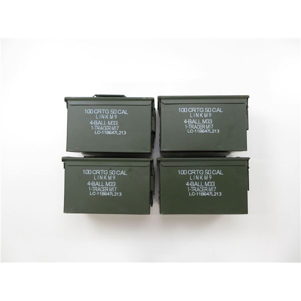 ASSORTED METAL AMMO TIN LOT
