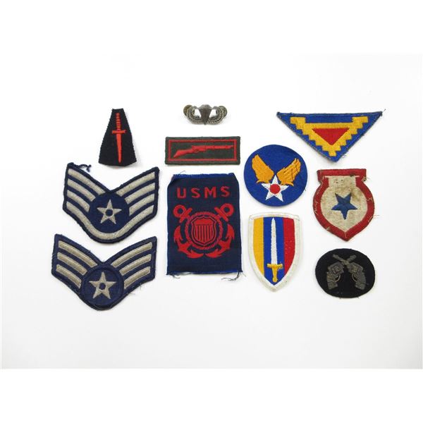 ASSORTED U.S. MILITARY BADGE LOT