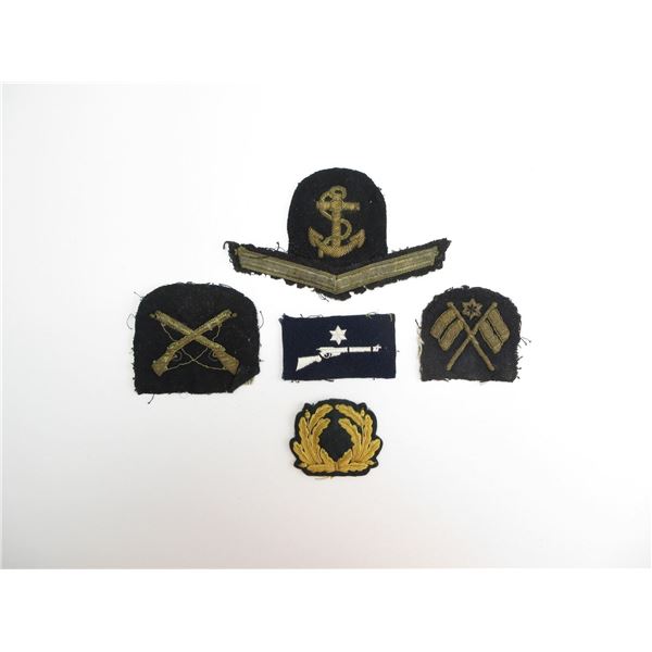 WWII ROYAL CANADIAN NAVY BADGE LOT