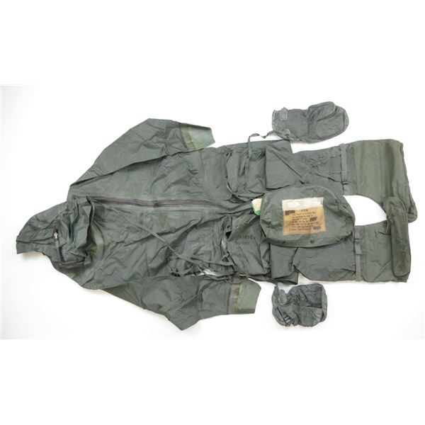 U.S. MILITARY COVERALLS AND BAG LOT