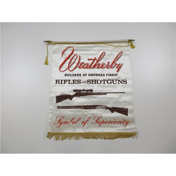 WEATHERBY GUNS ADVERTISING BANNER