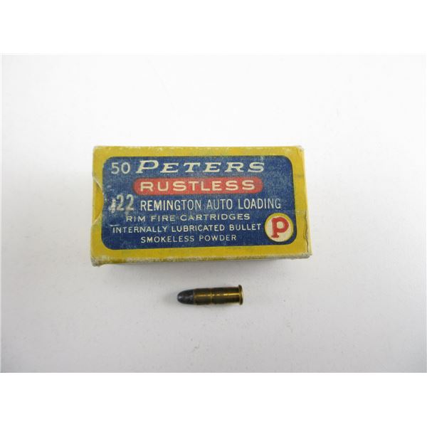 COLLECTIBLE PETERS .22 AUTO AMMO