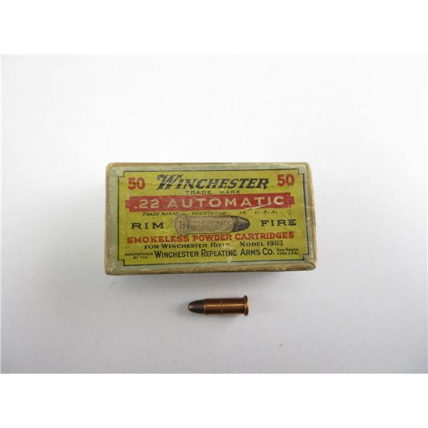 COLLECTIBLE WINCHESTER .22 AUTO AMMO