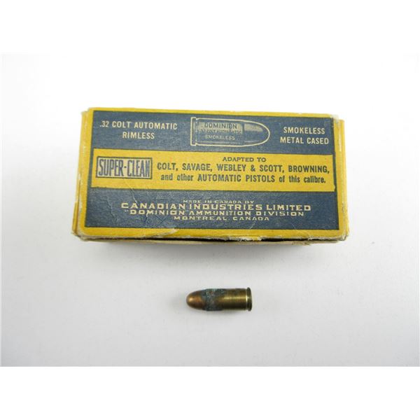 COLLECTIBLE C-I-L .32 COLT AUTO AMMO