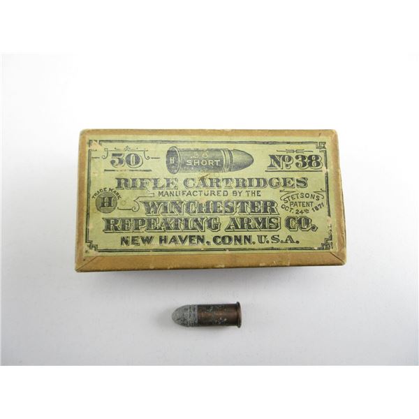 COLLECTIBLE WINCHESTER .38 SHORT AMMO
