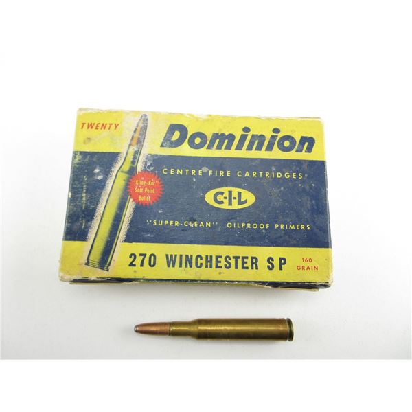 COLLECTIBLE DOMINION .270 WIN AMMO
