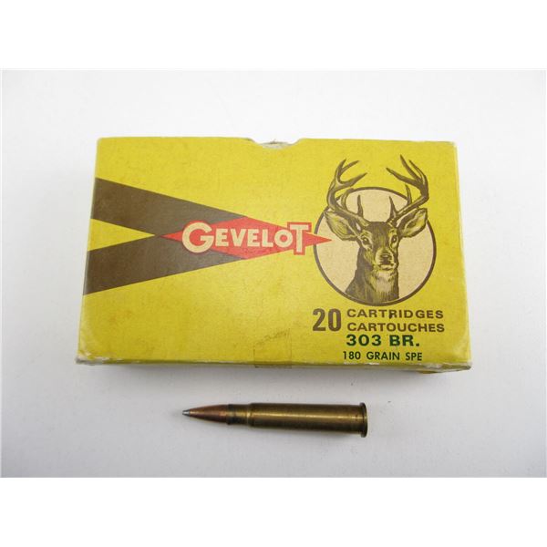 COLLECTIBLE ASSORTED .303 BR AMMO LOT