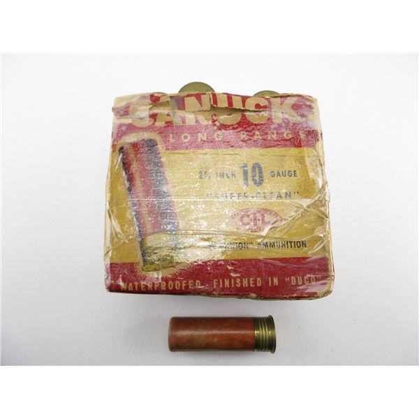COLLECTIBLE C-I-L CANUCK 10 GAUGE SHOT SHELL LOT