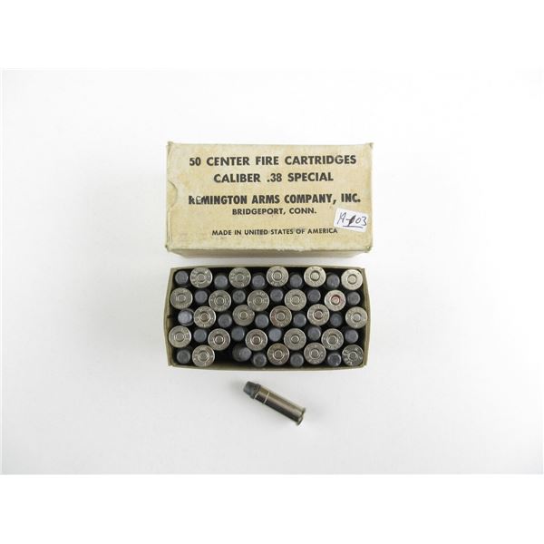 COLLECTIBLE REMINGTON .38 SPECIAL AMMO