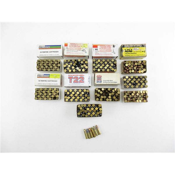 ASSORTED .22 LONG RIFLE AMMO LOT