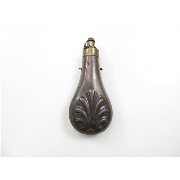ANTIQUE BRASS / COPPER POWDER FLASK